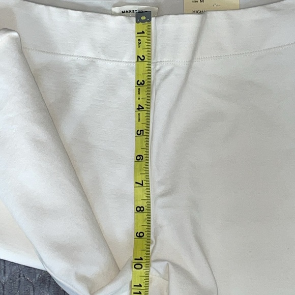 NWT Max Studio White High Waist High Rise Skinny Legging. Ankle Length.  Size M - Picture 12 of 13